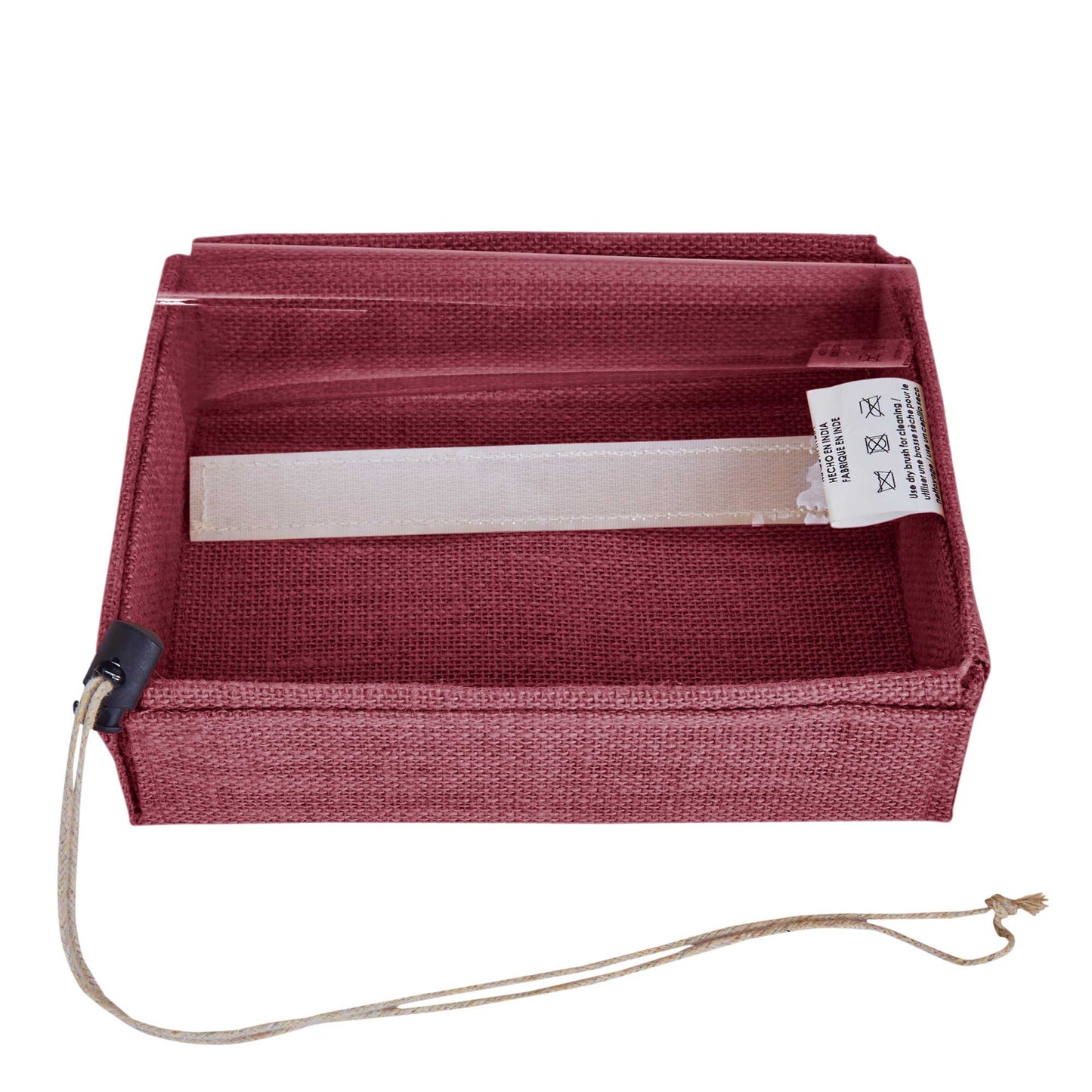 Coloured Juco Gift Boxes with Drawstring & PVC Window –Reusable Baskets for Gifting, Jewellery, Storage & Décor ( Packs of 7 )