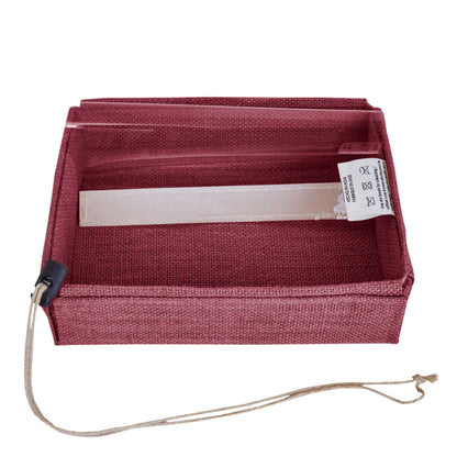 Coloured Juco Gift Boxes with Drawstring & PVC Window –Reusable Baskets for Gifting, Jewellery, Storage & Décor ( Packs of 7 )