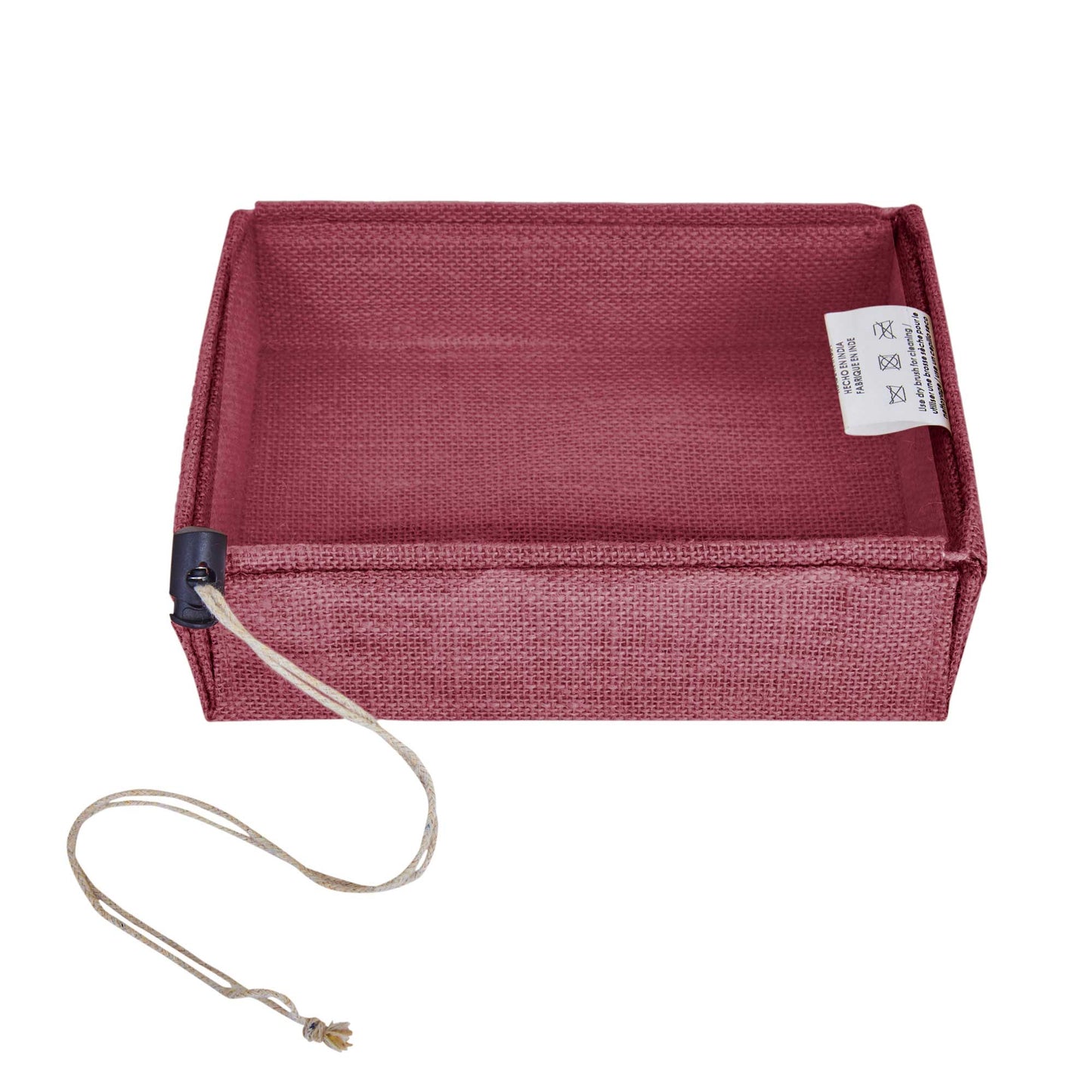 Coloured Juco Gift Boxes with Drawstring & PVC Window –Reusable Baskets for Gifting, Jewellery, Storage & Décor ( Packs of 7 )