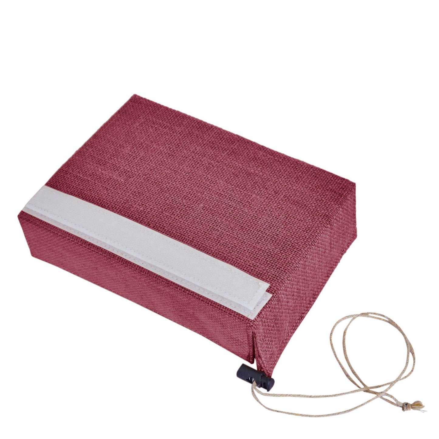 Coloured Juco Gift Boxes with Drawstring & PVC Window –Reusable Baskets for Gifting, Jewellery, Storage & Décor ( Packs of 7 )