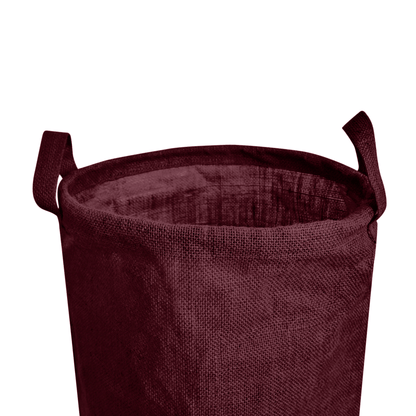 Coloured Jute Storage Baskets – Durable Foldable Hampers for Clothes, Toys & Home Organization | Eco-Friendly Burlap Bins (Packs of 4)