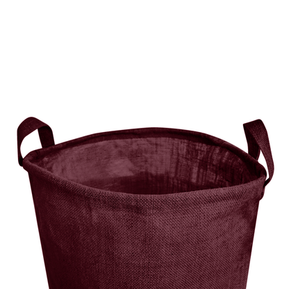 Jute Storage Bags – Laundry Storage Basket with Handles for Living Room, Bedroom – Clothes & Household Storage (Packs of 4)