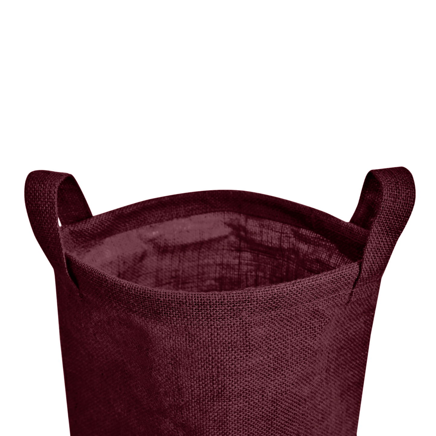 Jute Storage Bins – Set of 4 Foldable Baskets – Laundry Basket Decorative Woven Storage Basket with Handles for Living Room, Bedroom