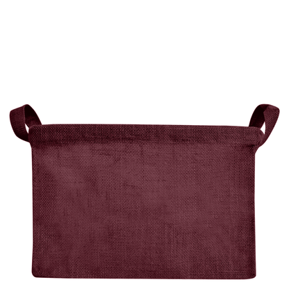 Coloured Collapsible Jute Baskets – Laundry Basket  Storage with Handles for Living Room, Bedroom – Small Clothes & Toys (Set of 4)