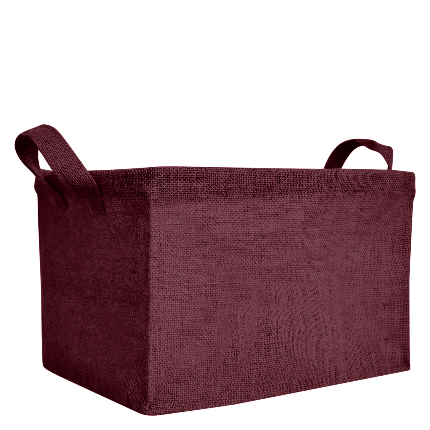 Coloured Collapsible Jute Baskets – Laundry Basket  Storage with Handles for Living Room, Bedroom – Small Clothes & Toys (Set of 4)