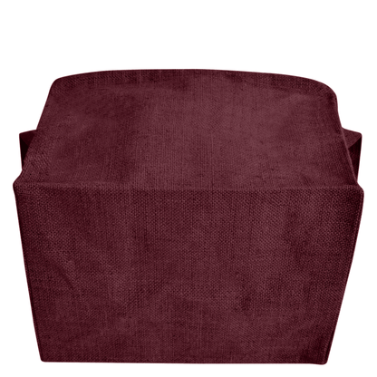 Coloured Collapsible Jute Baskets – Laundry Basket  Storage with Handles for Living Room, Bedroom – Small Clothes & Toys (Set of 4)