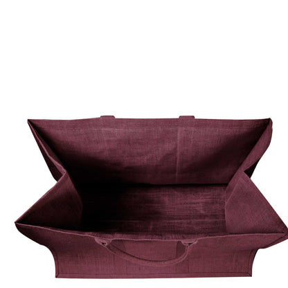 Jute Shopping Bags – Red, Pink, Green & Orange – Reusable Burlap Totes for Gifting, Promotions & Everyday Use (Packs of 4)