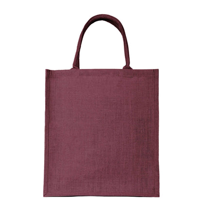 Jute Shopping Bags – Colourful Reusable Burlap Totes for Gifting, Promotions & Daily Use (Packs of 4)