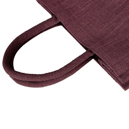 Burlap Jute Tote Shoulder Bags – Ideal for Travel, Weddings, Shopping & Promotional (Packs of 4)