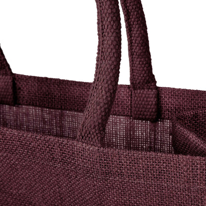 Burlap Jute Tote Shoulder Bags – Ideal for Travel, Weddings, Shopping & Promotional (Packs of 4)