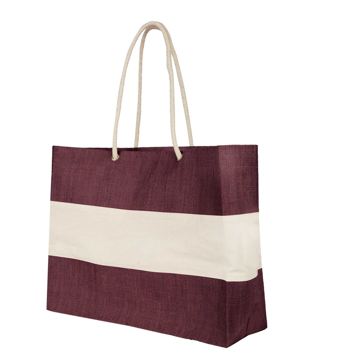 Wholesale Sustainable Coloured Jute Bags with Rope Handles – Reusable for Shopping, Promotional & Gifting (packs of 4)
