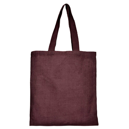 Jute Burlap Bags – Red, Pink, Green & Orange – Reusable for Gifts, Beach, Weddings & Shopping (Set of 4)