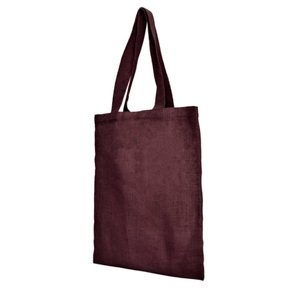 Jute Burlap Bags – Red, Pink, Green & Orange – Reusable for Gifts, Beach, Weddings & Shopping (Set of 4)