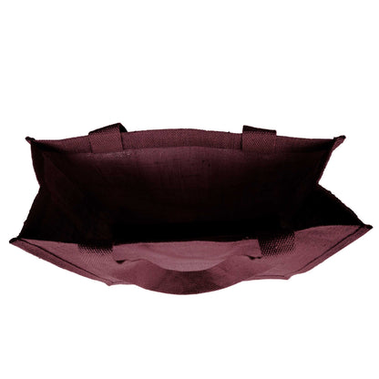 Reusable Jute Bags – Shopping, Gifting, Wedding, Daily Use – Deep Red, Pink, Green & Orange (Set of 4)