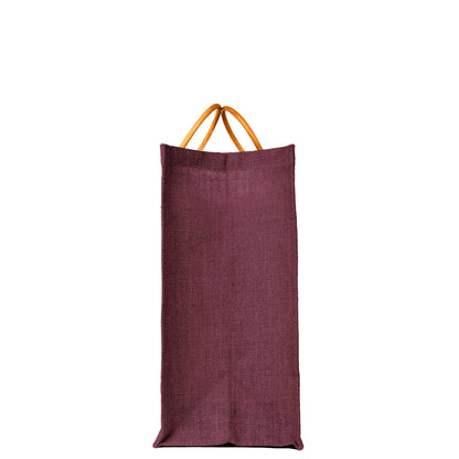 Jute Tote Bags for Wholesale – Reusable Burlap Bags with Cane Handles for Shopping & Beach (Set of 4)