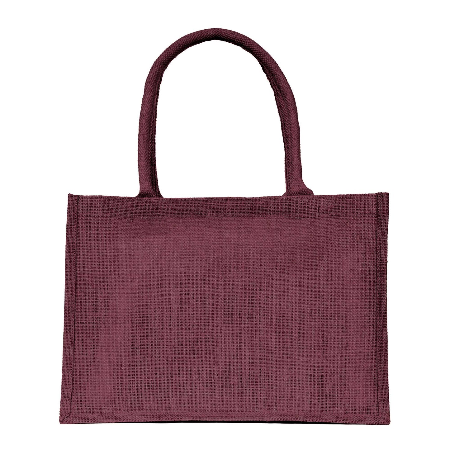 Jute Tote Bags – Ideal for Christmas Gifts, Weddings & Shopping – Deep Red, Pink, Green & Orange (Set of 4)