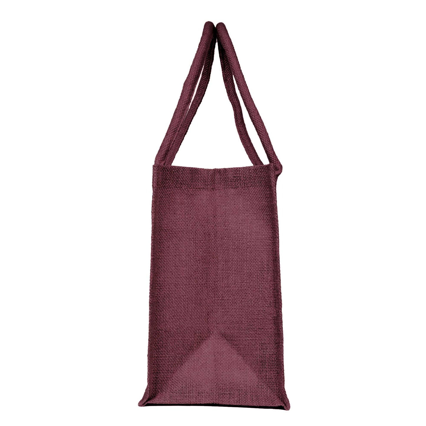 Jute Tote Bags – Ideal for Christmas Gifts, Weddings & Shopping – Deep Red, Pink, Green & Orange (Set of 4)