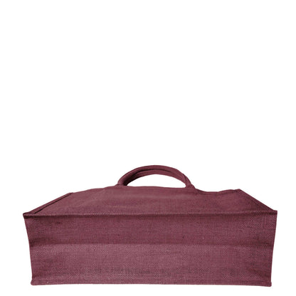 Burlap Jute Tote Bags – Vibrant Red, Pink, Green & Orange, Available for Wholesale, Travel & Weddings (Set of 4)