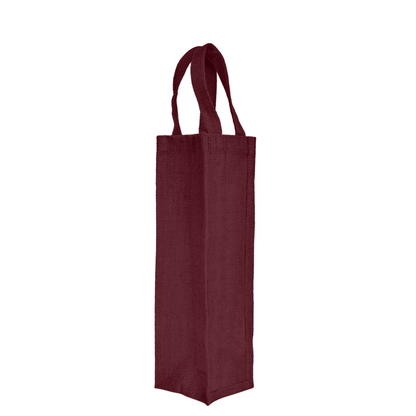 Coloured Jute Wine Gift Bags – Wholesale Reusable Bottle Bags with Handles for Weddings & Events (Pack of 6)