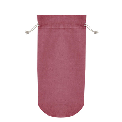 Jute Wine Bottle Bags– Coloured Reusable Gift Pouches Rustic Wine Covers for Weddings, New Year, Christmas & Events (Set of 6 )