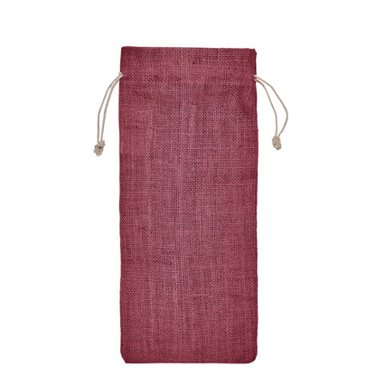 Coloured Jute Wine Bottle Gift Bags – Burlap Pouches with Drawstring, – Eco-Friendly Covers for Events, Parties, Christmas & Gifting (Set of 7)