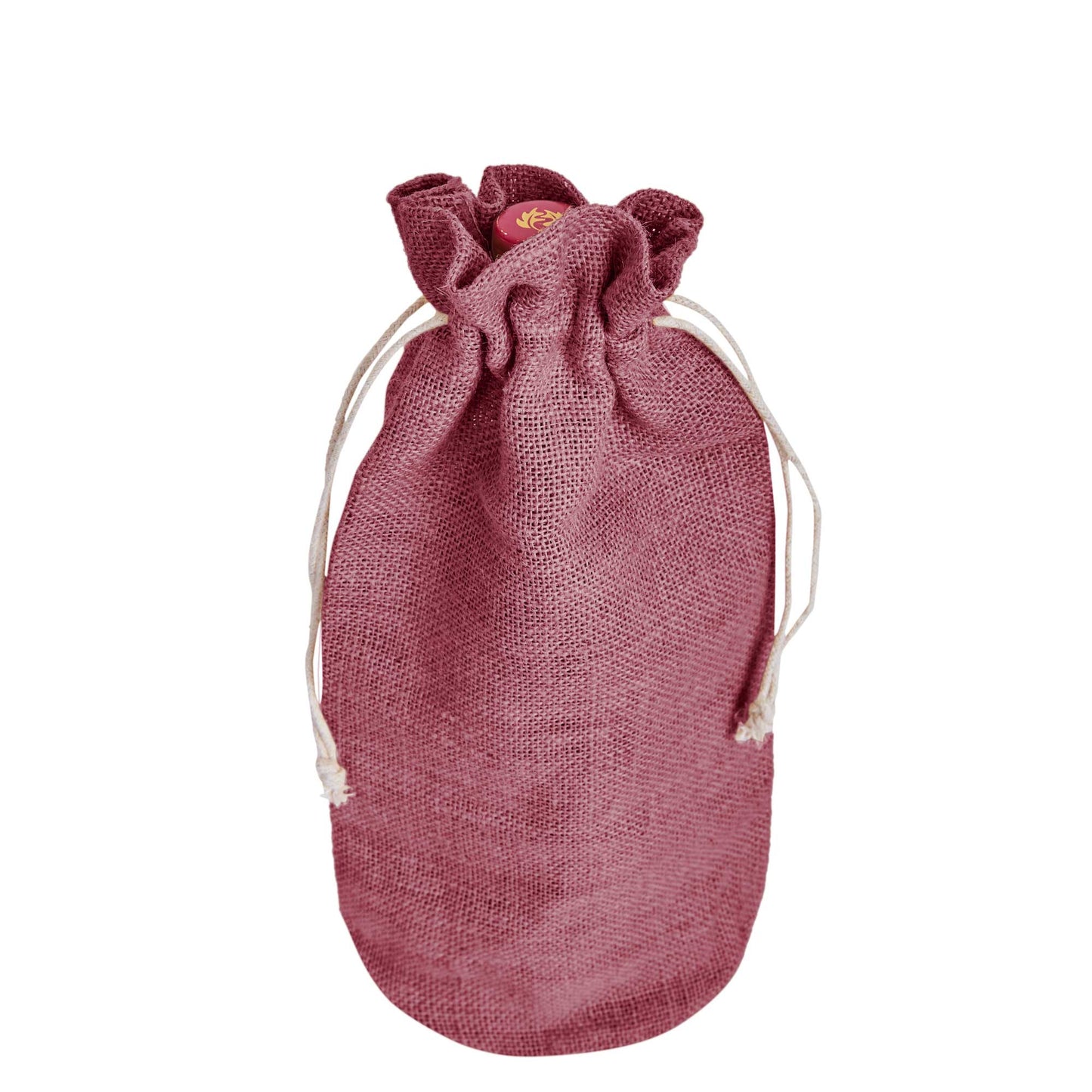 Colored Jute Wine Bottle Bags – Burlap Gift Pouches, Perfect for Weddings, Christmas, New Year, and Special Occasions (Set of 7)