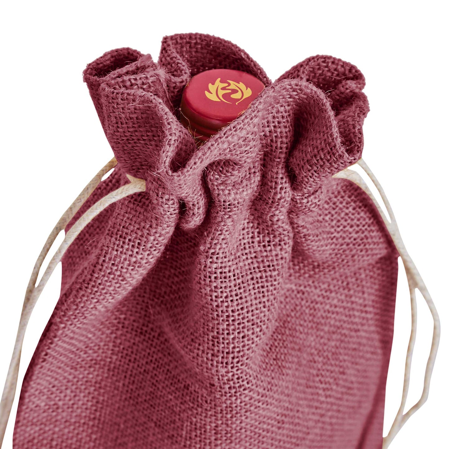 Colored Jute Wine Bottle Bags – Burlap Gift Pouches, Perfect for Weddings, Christmas, New Year, and Special Occasions (Set of 7)