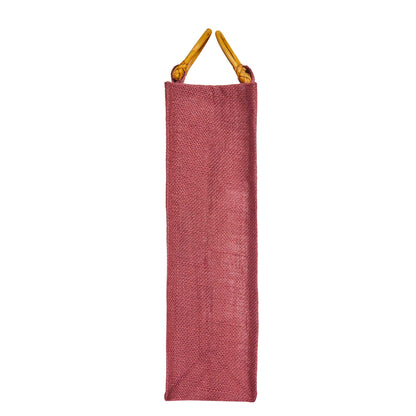 Jute Wine Gift Bags with PVC Window – Reusable Single-Bottle Carriers,  Ideal for Gifting, Weddings & Parties (Packs of 6)