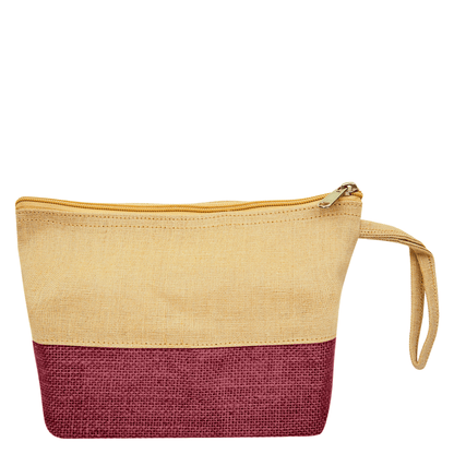 High Quality Stylish  Canvas Jute Cosmetic Pouches Pack of 6 for Women Wholesale Supply