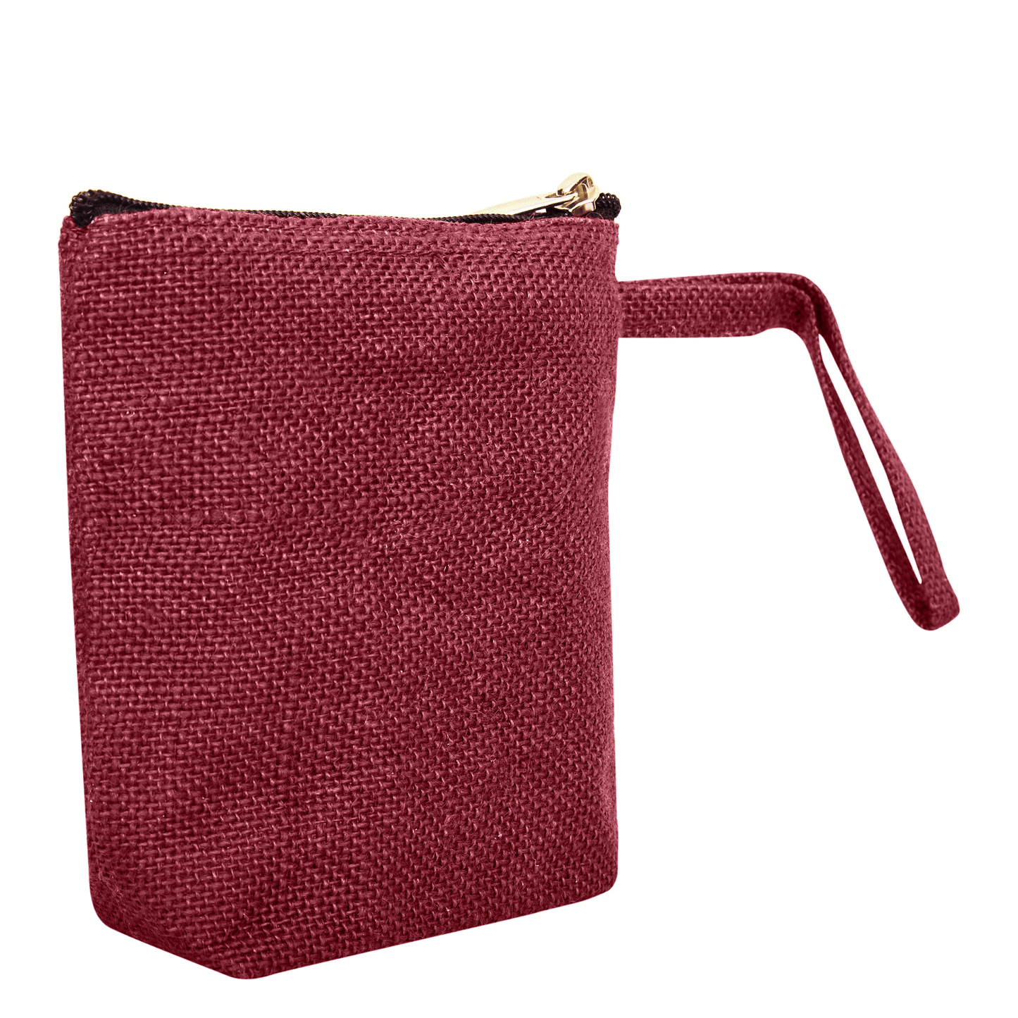 Jute Cosmetic Bags for Women – Burlap Makeup, Toiletry & Coin Pouches, Perfect for Travel or Gifting  (Packs of 6)