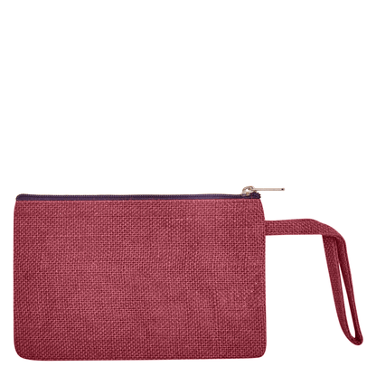 Colorful Burlap Cosmetic Bags – Zippered Pouches for Women & Men, Travel Toiletry & Essentials Organizer (Set of 6)