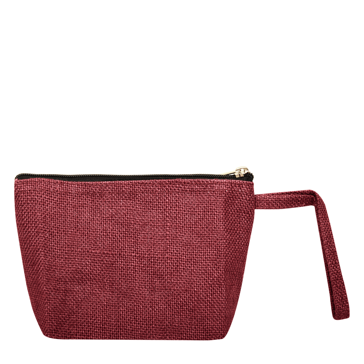 Colourful Jute Cosmetic Bags – Flat-Bottom Zippered Pouches for Makeup & Toiletries (Packs of 6)