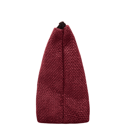 Colourful Jute Cosmetic Bags – Flat-Bottom Zippered Pouches for Makeup & Toiletries (Packs of 6)