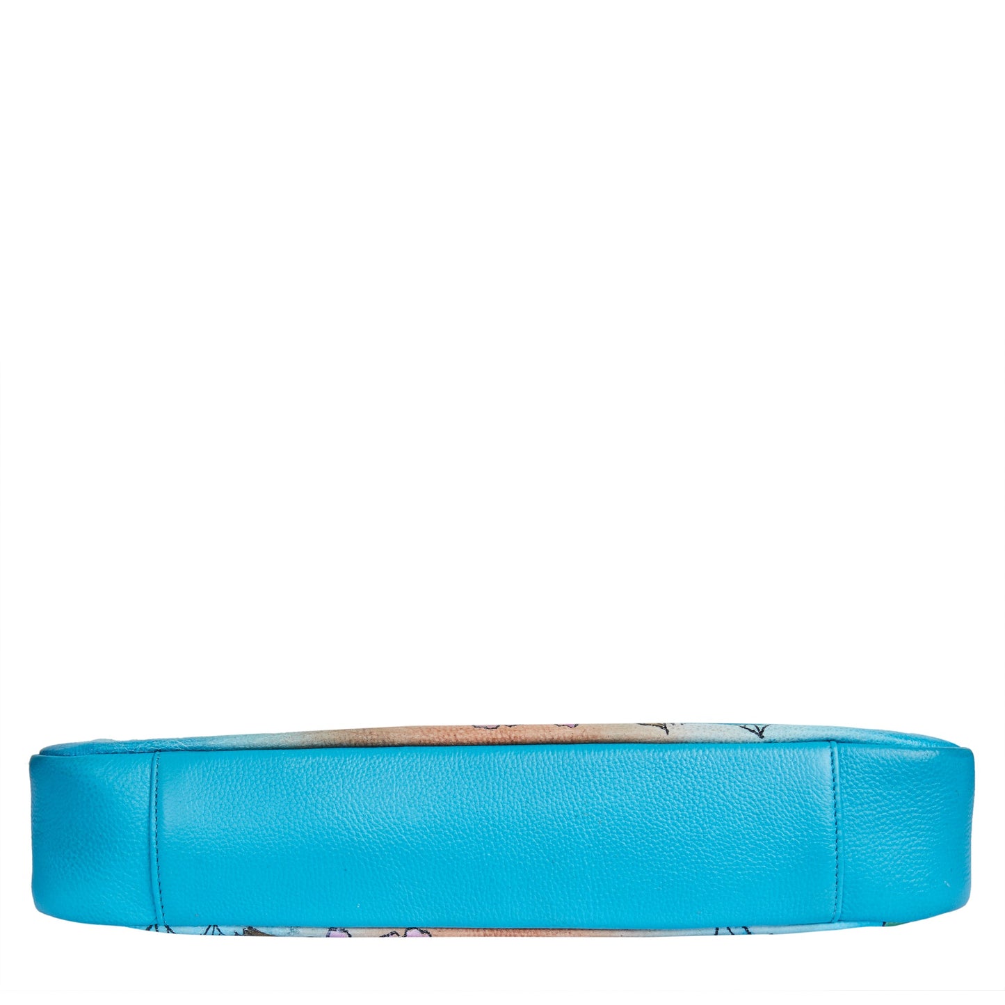 Elegant and Functional Hand-Painted Leather Rose Bag