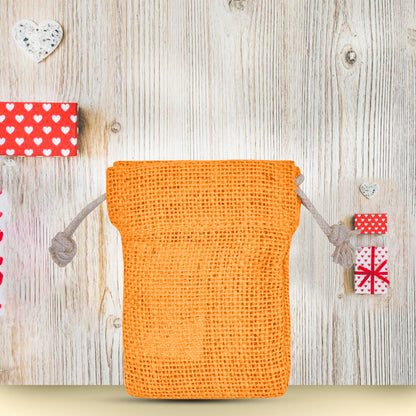 Coloured Burlap Drawstring Bags –  Small Jute Pouches for Wedding, New Year, Birthday Weddings & Christmas Gifts (8 PCS)
