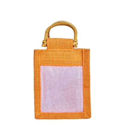 Colored Burlap Gift Bags Jute Pouches, Perfect for Christmas, New Year, Thanks Giving (7-Pack )