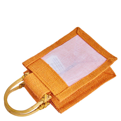 Colored Burlap Gift Bags Jute Pouches, Perfect for Christmas, New Year, Thanks Giving (7-Pack )