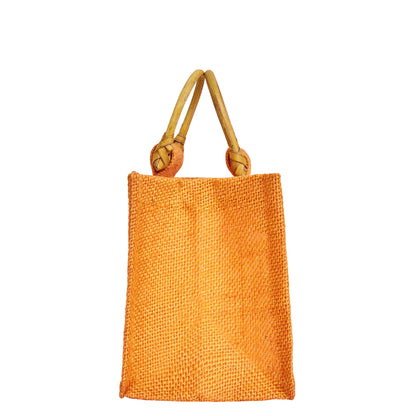 Coloured Jute Gift Bags with Organza Burlap Pouches for Wedding Favors, Party  & Gift (Packs of 7 )