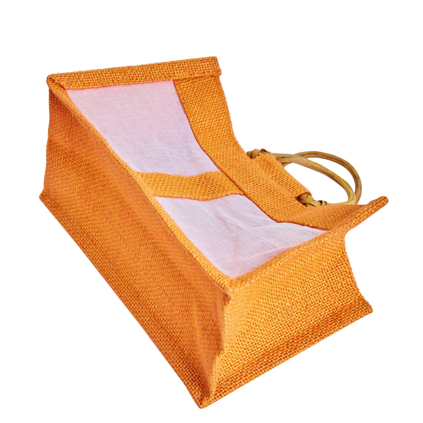 Coloured Jute Gift Bags with Organza Panels –Pouches for Weddings, Birthdays, Christmas, New Year (7 Pcs)