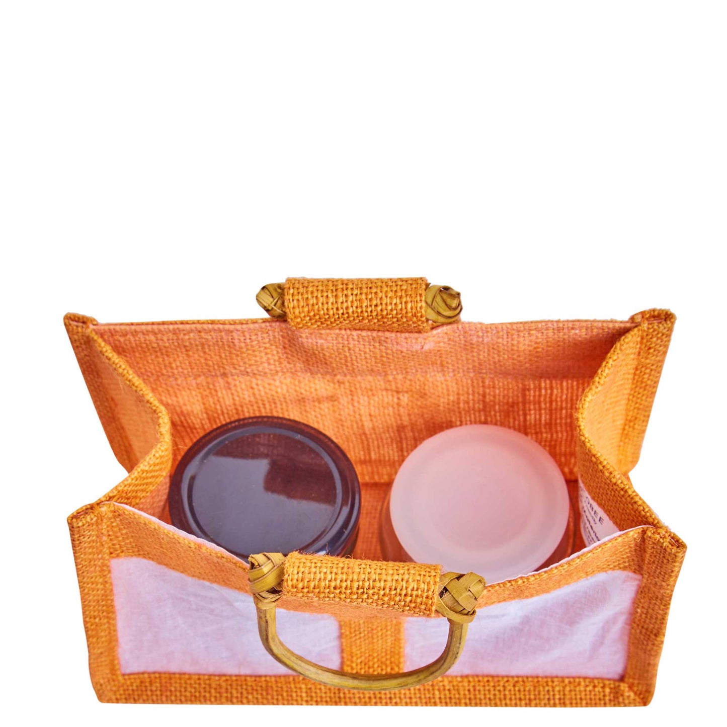 Coloured Jute Gift Bags with Organza Panels –Pouches for Weddings, Birthdays, Christmas, New Year (7 Pcs)