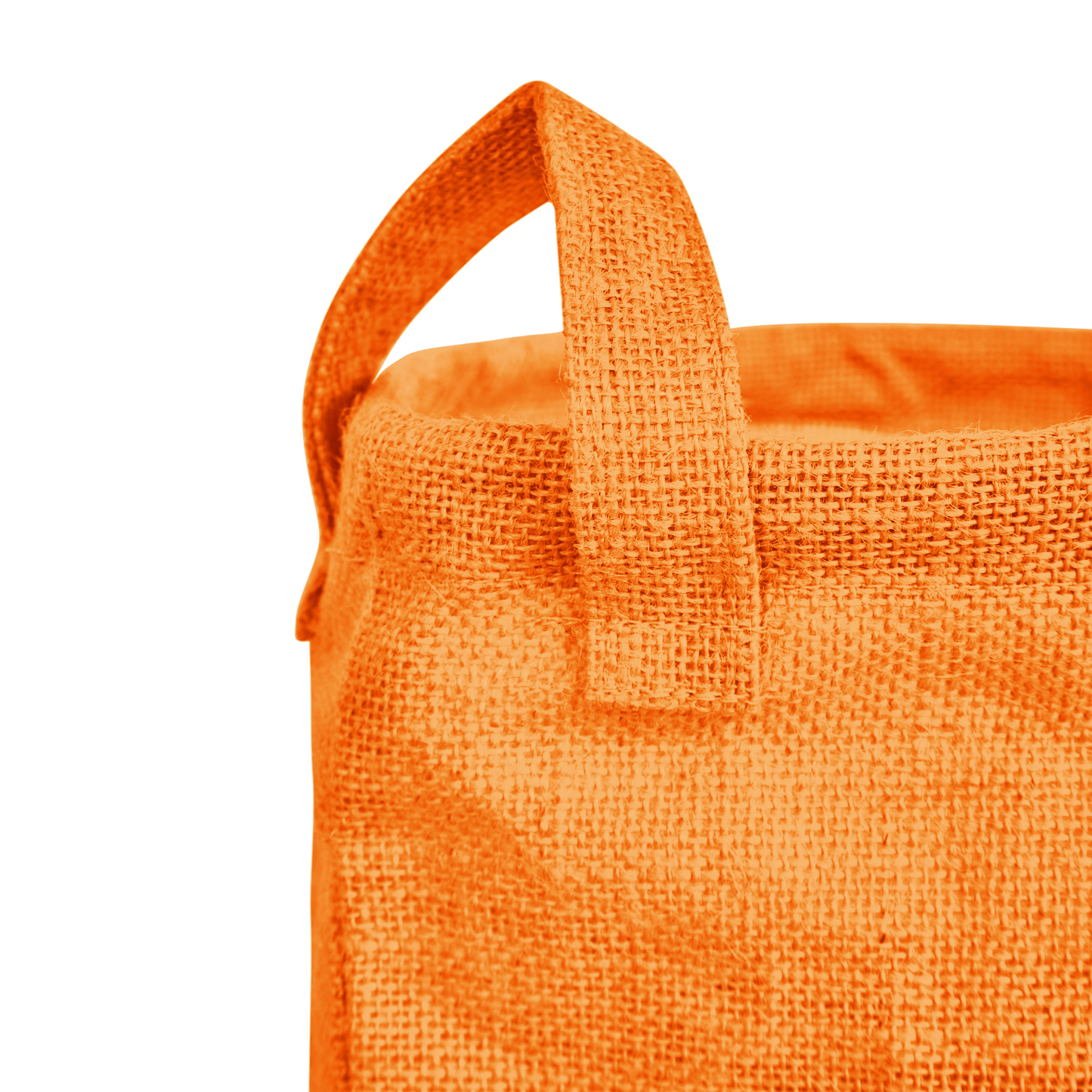 Coloured Foldable Jute Laundary Storage Bins –Burlap Hampers with Handles for Clothes, Toys, Laundry & Nursery Organization (Packs of 4)