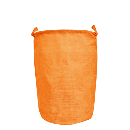 Jute Storage Bags –Laundry Baskets with Handles, Storage Baskets for Living Room, Bedroom, Nursery & Home Organization (Set of 4)