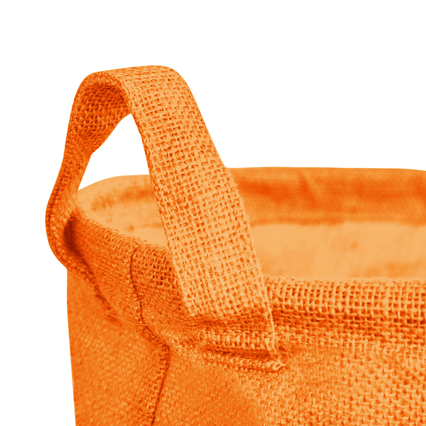 Jute Storage Bags – Laundry Storage Basket with Handles for Living Room, Bedroom – Clothes & Household Storage (Packs of 4)