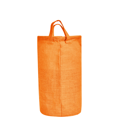 Jute Storage Bins – Set of 4 Foldable Baskets – Laundry Basket Decorative Woven Storage Basket with Handles for Living Room, Bedroom