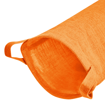 Jute Storage Bins – Set of 4 Foldable Baskets – Laundry Basket Decorative Woven Storage Basket with Handles for Living Room, Bedroom