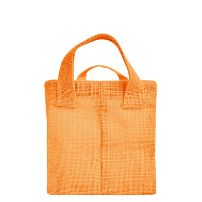 Jute Storage Baskets – Rectangular Organizer Bins with Handles  – Mini Hampers for Small Clothes, Toys & Shoes (Set of 4)