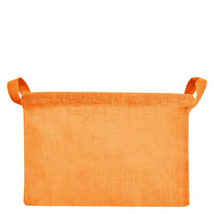 Coloured Collapsible Jute Baskets – Laundry Basket  Storage with Handles for Living Room, Bedroom – Small Clothes & Toys (Set of 4)