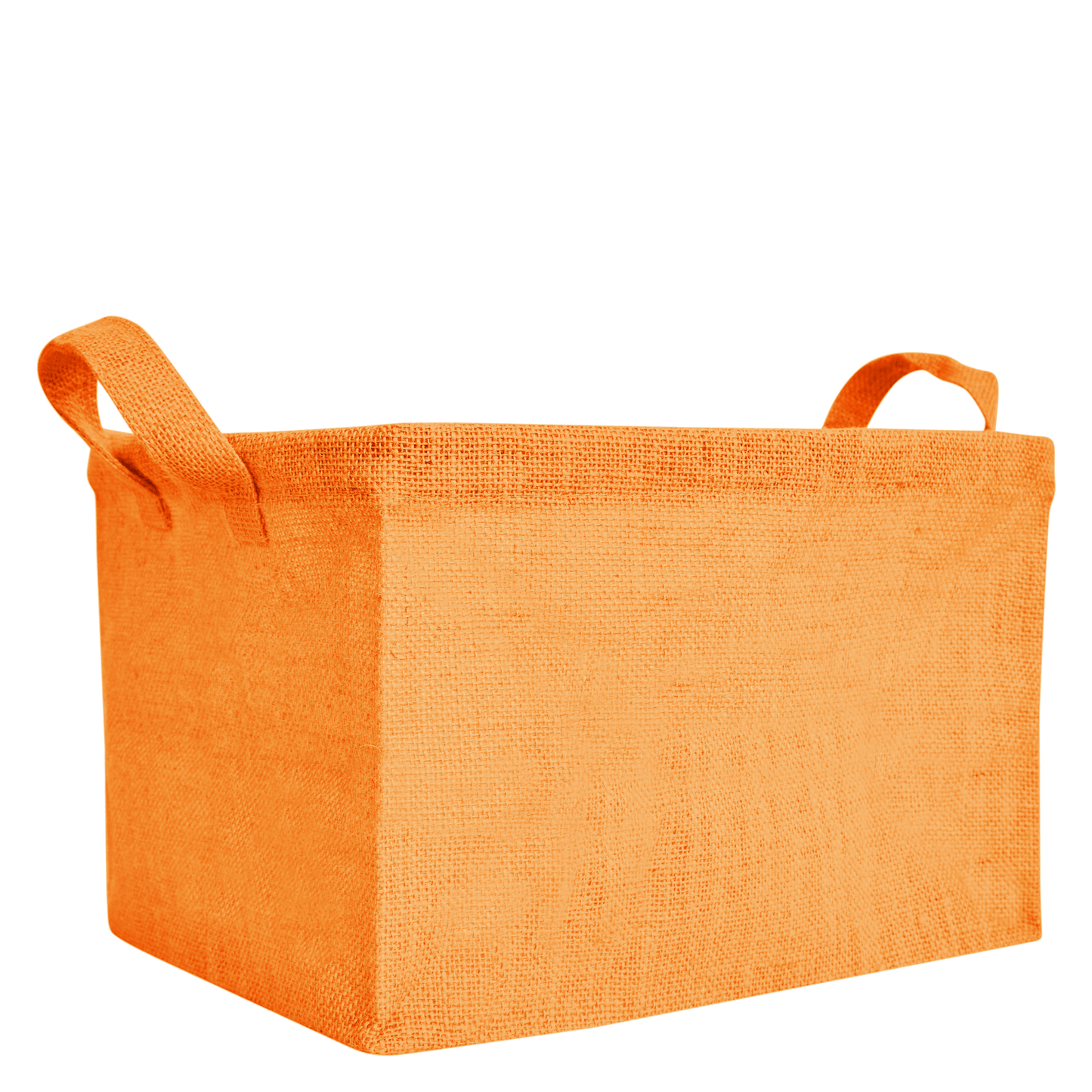 Coloured Collapsible Jute Baskets – Laundry Basket  Storage with Handles for Living Room, Bedroom – Small Clothes & Toys (Set of 4)