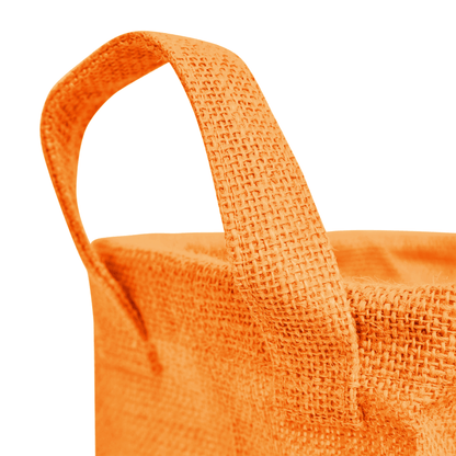 Jute Storage Baskets – Rectangular Organizer Bins with Handles for Living Room, Bedroom – Ideal for Storing Toys, Books, and Small Items (Packs of 4)