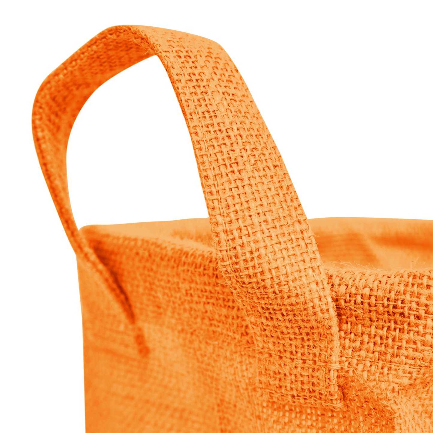 Coloured Jute Organizer Baskets – Storage Basket with Handles for Living Room, Bedroom – Rectangular Bins for Toys, Books & Small Items (Packs of 4)